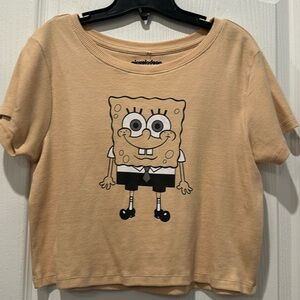 XL Juniors SpongeBob Crop Top